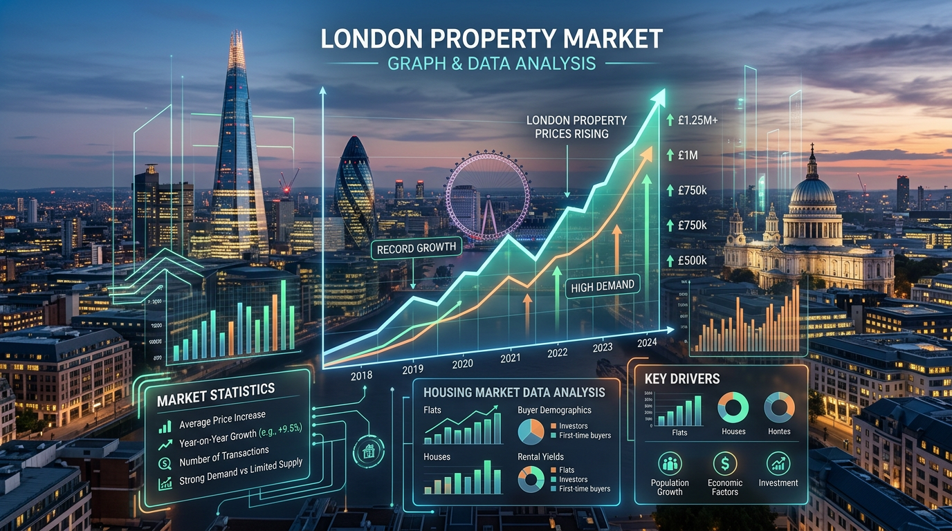 London property market data and price trends