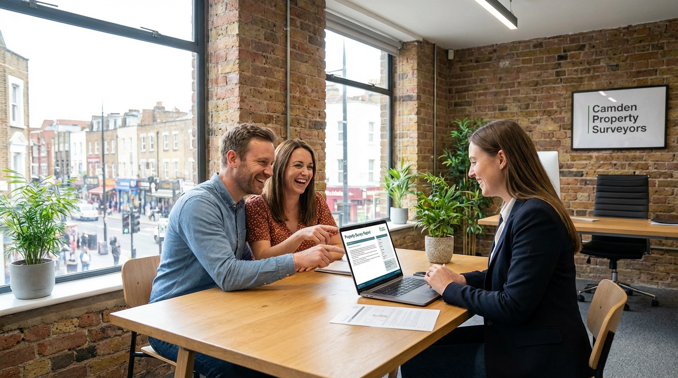 Commercial property surveying consultation in Camden